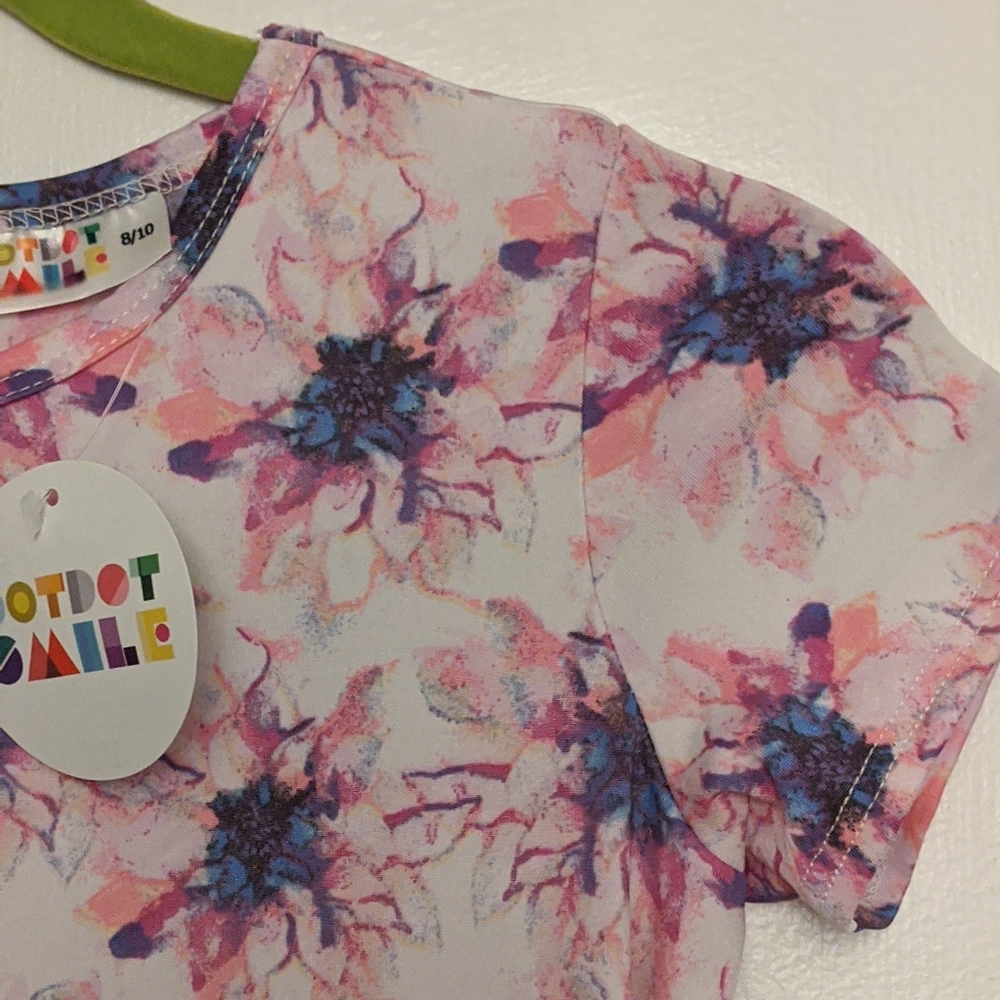 NWT Dotdotsmile Swing Dress Purple Watercolor